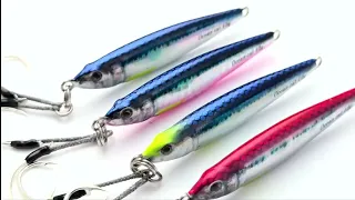 OCEAN CAT Slow Pitch Jigging Fishing Lures Sinking Lead Metal Jigs Saltwater Fishing 40g 60g 80g