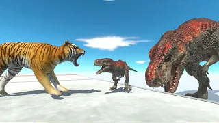 Baby T-Rex VS ALL Animals - Animal Revolt Battle Simulator