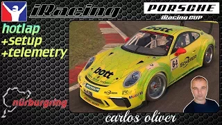 Iracing Hotlap @Nürburgring G.P// Porsche 911 // setup+telemetry 1:56,524 Carlos Oliver