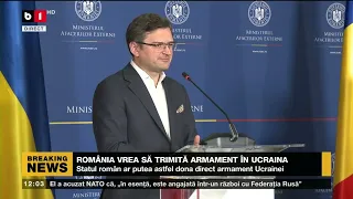 ROMÂNIA VREA SĂ TRIMITĂ ARMAMENT ÎN UCRAINA_Știri B1_26 apr 2022