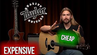 Expensive vs. Cheap Taylor Guitars | PS14ce vs. 114e