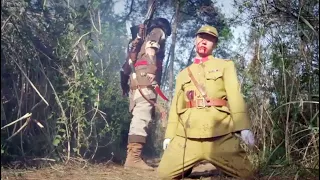 {Anti-Japanese Kung Fu Film} Japanese ambush in the forest, but are killed by the skilled hunter