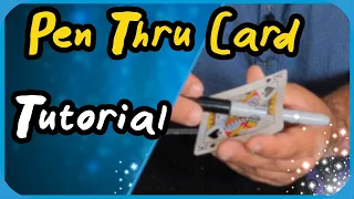 PEN Through CARD Trick + {CLOSED~GiveAway} - Easy Magic Trick REVEALED