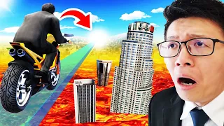 GTA5 越过岩浆中的玻璃桥 LAVA GLASS BRIDGE (GTA5 MOD)