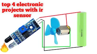 top 4 electronic projects with ir sensor | diy ir sensor project