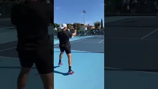 Jack Sock practice session #sainttropezopen #tennis #tenis #jacksock #training #practice #topspin