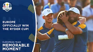 Europe's Official Winning Moment! | 2023 Ryder Cup