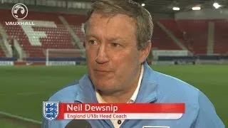 "MOST SUCCESSFUL SUBSTITUTIONS I'VE EVER MADE": England U18s Neil Dewsnip post England vs Germa...