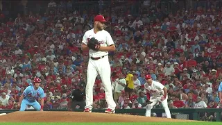 Zack Wheeler Stretch Slow Motion Pitching Mechanics (3rd Base Side View)