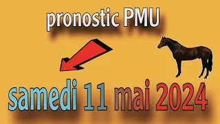 samedi 11 mai 2024/ pronostic PMU/ Réunion 1 cours 4 🔥💥💯💥