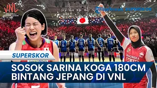 SOSOK DI BALIK KEMENANGAN ATAS TURKI di VNL 2024, Sarina Koga Bintang Jepang: Megawati Lebih Tinggi!