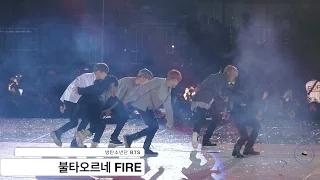 방탄소년단 BTS[4K 직캠]불타오르네 FIRE@20161001 Rock Music