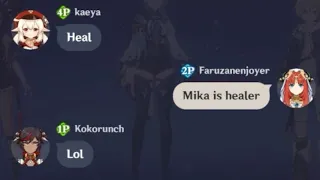 When Eula doesn’t trust Mika as a Healer..