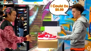 LOW BALLING CUSTOMERS SHOES PRANK !!!! (HILARIOUS)