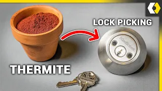 Can THERMITE Actually Break a Lock? (w/ Lock Picking Lawyer)