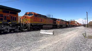 At The Top! Cajon Summit BNSF 3H2’s Elephant Styling! Domestic Containers Train! 4KHDR!