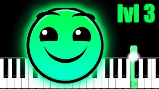 Geometry Dash - Level 3 (Polargeist) | Piano Tutorial