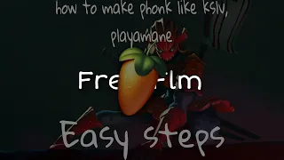 How to make phonk like kslv and playamane in fl studio mobile - free flm @PLAYAMXNE @KSLV_noh tutoral