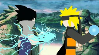 Naruto vs Sasuke stick nodes (stick fight) part 1