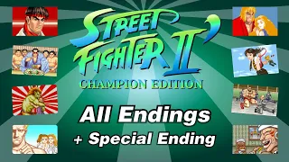 Street Fighter 2 Champion Edition - All Endings + Special Ending [Arcade] ReUP