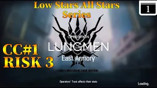 Arknights CC#1 East Armory Day 1 & 2 Risk 3 Guide Low Stars All Stars