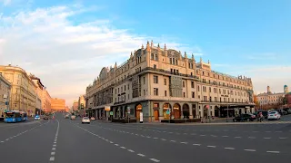 ⁴ᴷ⁵⁰ Walking Moscow: Moscow Center - from Tverskaya Ploshchad' to Nikolskaya St. - Bolshoi Theatre