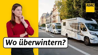 Wo darf ich mein Wohnmobil über den Winter abstellen? | ADAC | Recht? Logisch!