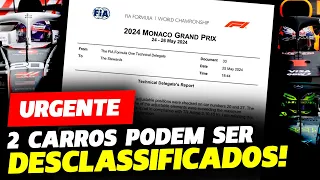 🚨URGENTE🚨 2 CARROS ESTÃO IRREGULARES E PODEM SER DESCLASSIFICADOS DA CORRIDA | FÓRMULA 1 |GP EM CASA