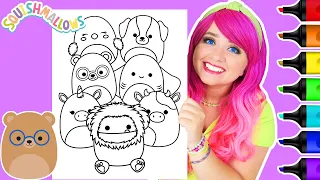 Coloring Squishmallows Animals Coloring Page | Ohuhu Art Markers