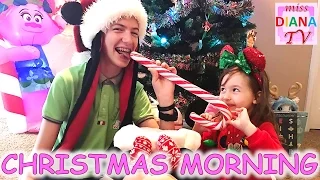 ♥ ЧЕЛЛЕНДЖ Christmas Morning 2016 Opening Presents Surprise Toys Candy for Kids VLOG @ Miss Diana TV