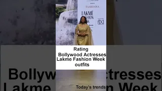 Rating Bollywood Actresses Lakme Fashion Week outfits 😲😲#shorts#youtubeshorts