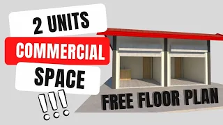 COMMERCIAL SPACE DESIGN | 12 Sqm. per unit | FREE FLOOR PLAN