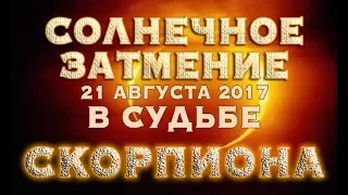 Солнечное Затмение 21 августа 2017 в судьбе СКОРПИОНА