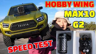 I installed HOBBY WING MAX10 G2 on my KYOSHO TOYOTA TAKOMA.