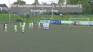 Fussball Kreisliga A / Sieg  -  FSV Neunkirchen Seelscheid2  vs.  TuS Mondorf2