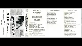 MOB RULES (Ita) Demo # 1.1988 (Restored & mastered)