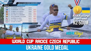 K2 Men 500m Final A | Ukraine CHAMPION | World Cup Racice Czech Republic 2022 | WAYkVlogs