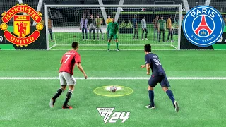 FIFA 24 Volta Football | Ronaldo vs Messi | Manchester United vs PSG | Penalty Shootout - PS5