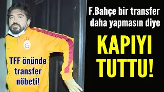 Rasim Ozan'dan TFF önünde transfer nöbeti! F.Bahçe bir transfer daha yapmasın diye kapıyı tuttu