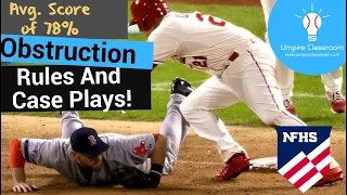 NFHS Baseball: Obstruction