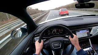 2020 Audi RS Q8 303 km/h on AUTOBAHN! [NO SPEED LIMIT]