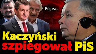 Kaczyński szpiegował PiS. Terlecki, Sobolewski i Kuchciński byli szpiegowani Pegazusem za rządów PiS