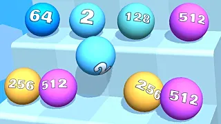 Ball Ladder 2048 ! All Levels Gameplay (531-534) android, ios