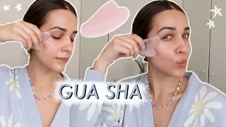 UŻYWAŁAM GUA SHA PRZEZ 2 TYGODNIE | PRZED I PO | JAK UŻYWAĆ? | NATURALNY LIFTING TWARZY