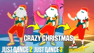 JUST DANCE COMPARISON - CRAZY CHRISTMAS | Santa Clones