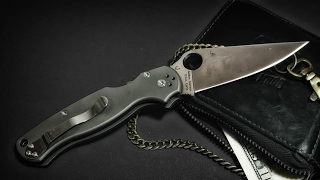 Реплика в титане Spyderco Paramilitary 2. Потрясающая механика.