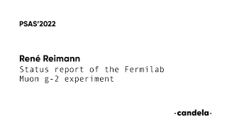 René Reimann "Status report of the Fermilab Muon g-2 experiment"