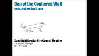 May 19, 2014 Southfield City Council Regular Meeting