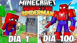 SOBREVIVÍ 100 DÍAS como SPIDERMAN en MINECRAFT HARDCORE!