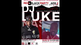 Dj Luke Nasty Red & Black Party Promo Flyer #tacoma #seattle #olympiawashington #253 #206 #360